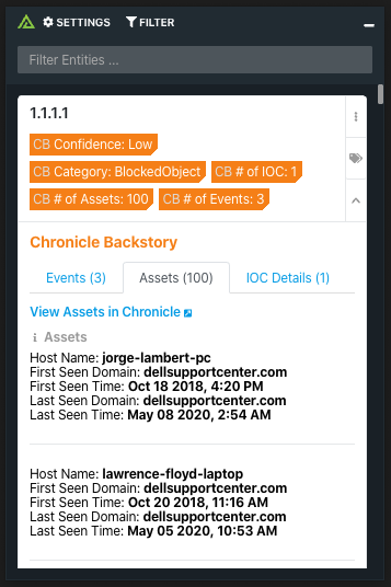 Integration Example Assets