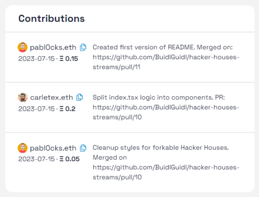 Hacker House contributions