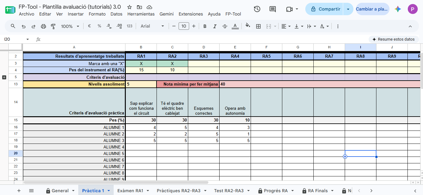 Demostració 1 de FP-Tool
