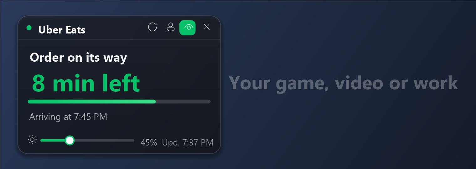 Transparency and click-through
