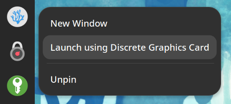  Launch using Discrete Graphics Card 