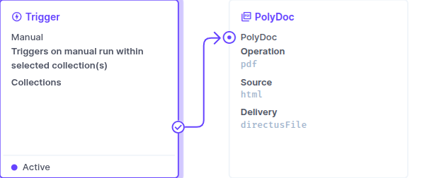 PolyDoc operation in a Directus Flow