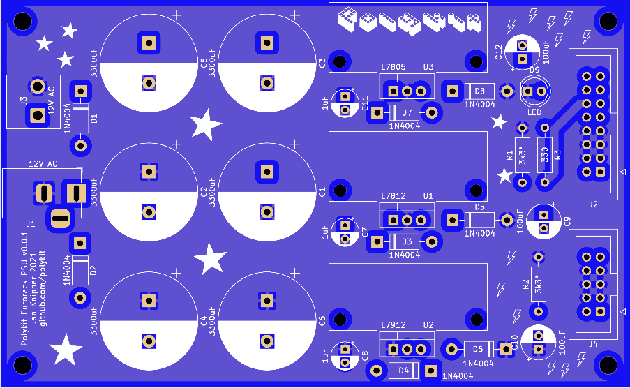 Eurorack psu, from the project README