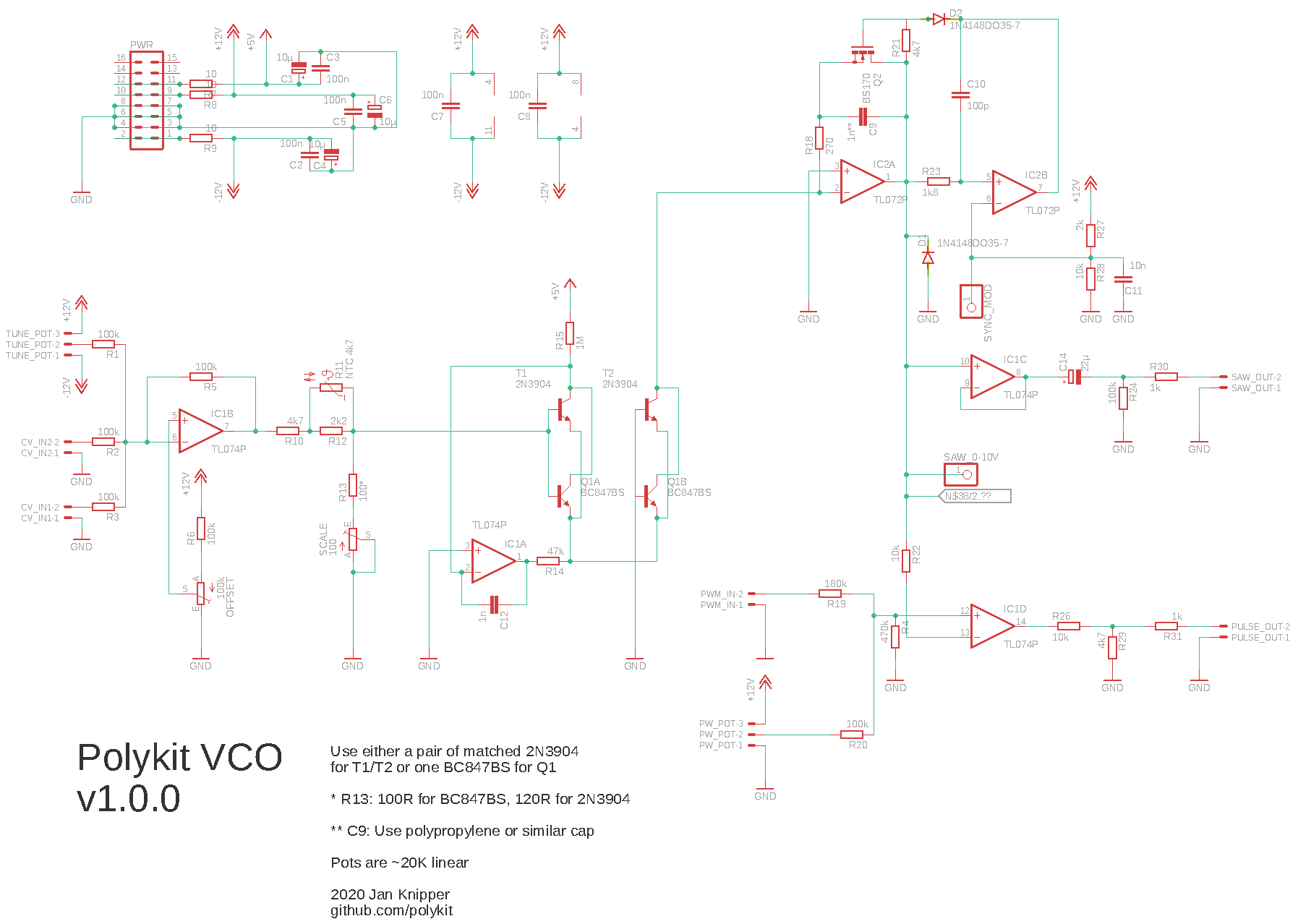 VCO-1 schematics