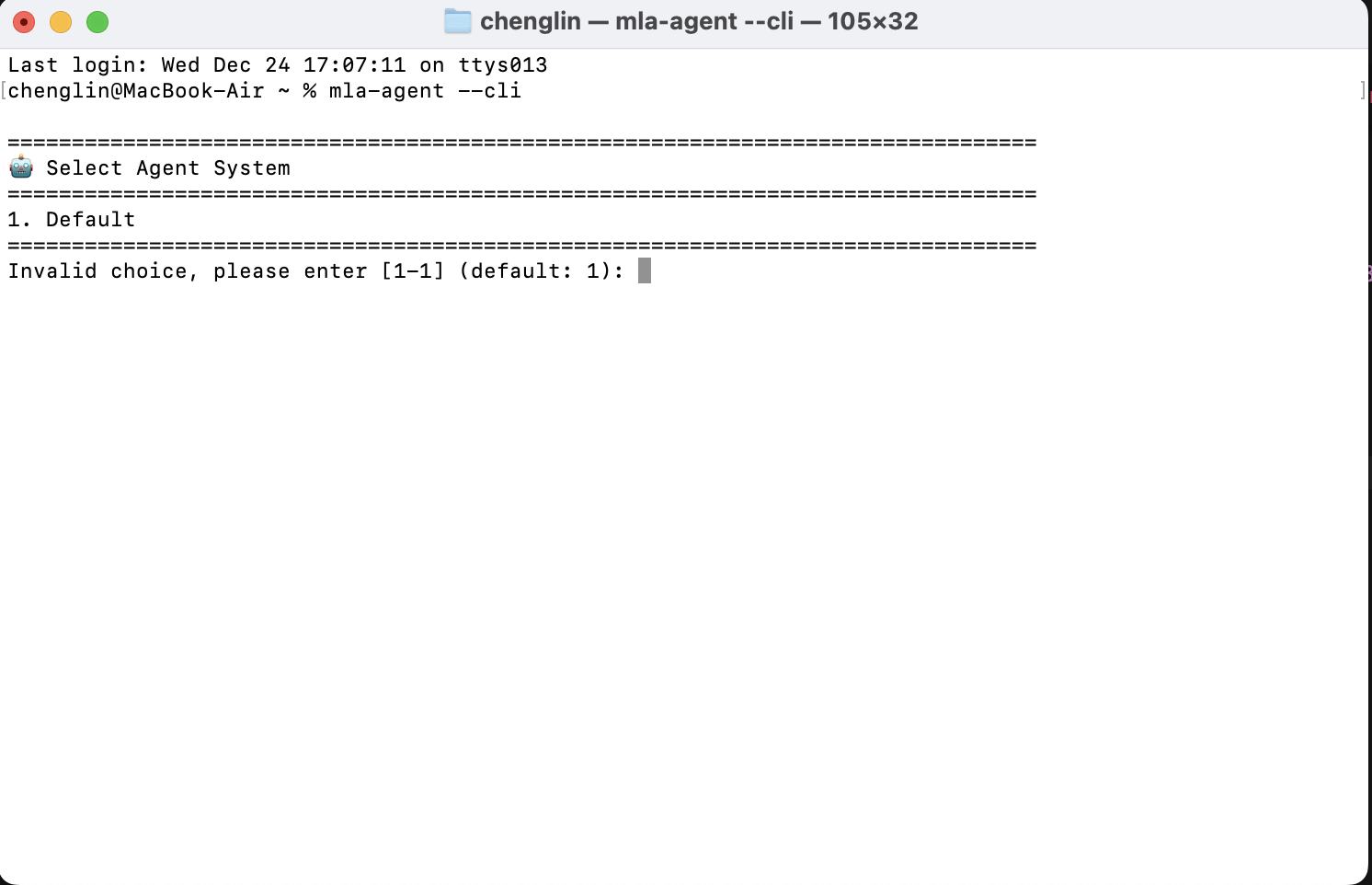 CLI System Selection