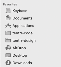 Applications shortcut in Finder