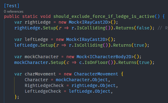 Native interface usage in unit tests