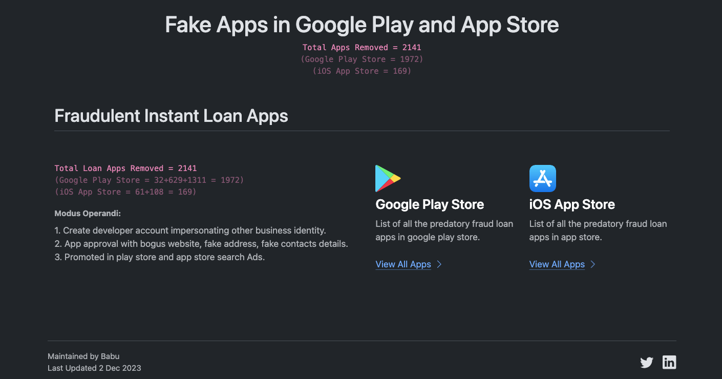 Fake Apps in Google Play Store and iOS App Store