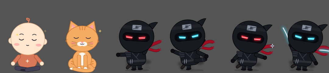 Meditation and ninja moves