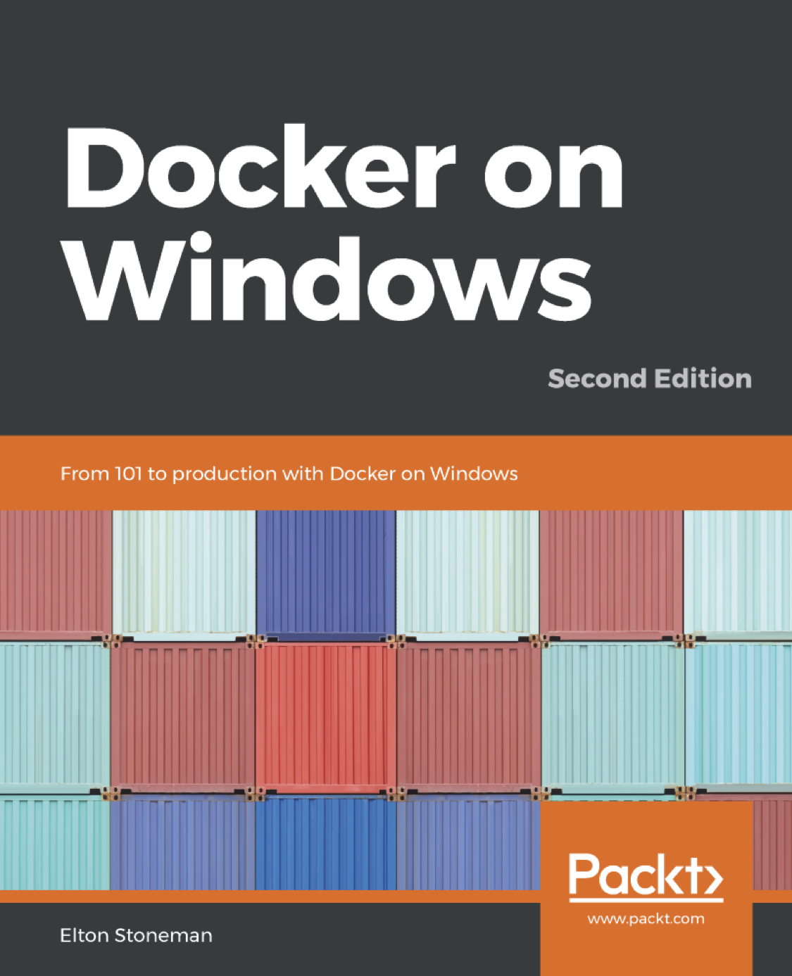 Docker on Windows by Elton Stoneman, cover page