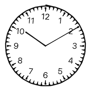 Clock View with Darwing style