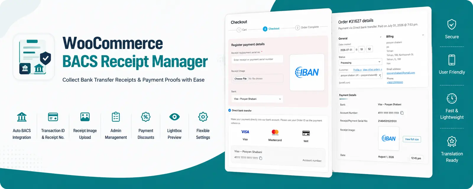 WooCommerce BACS Receipt Manager