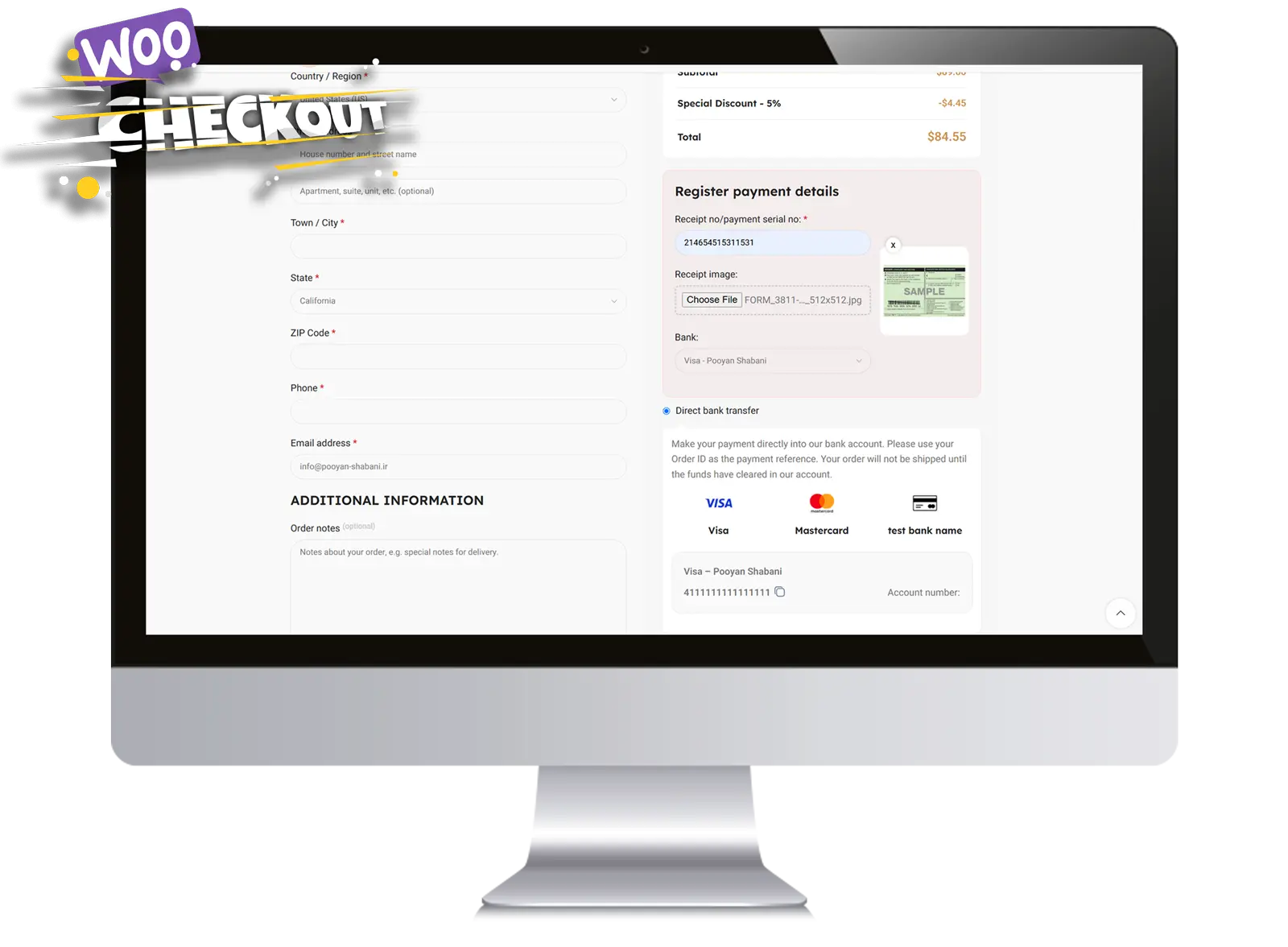 WooCommerce BACS Receipt Manager