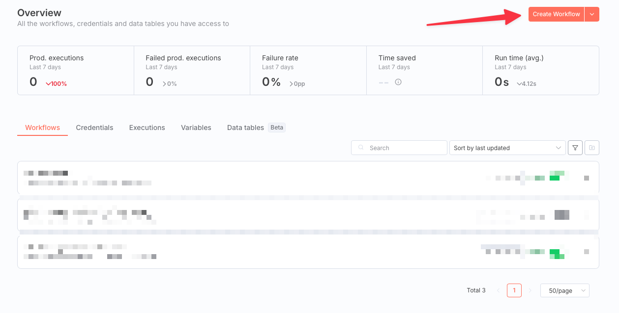 Create workflow