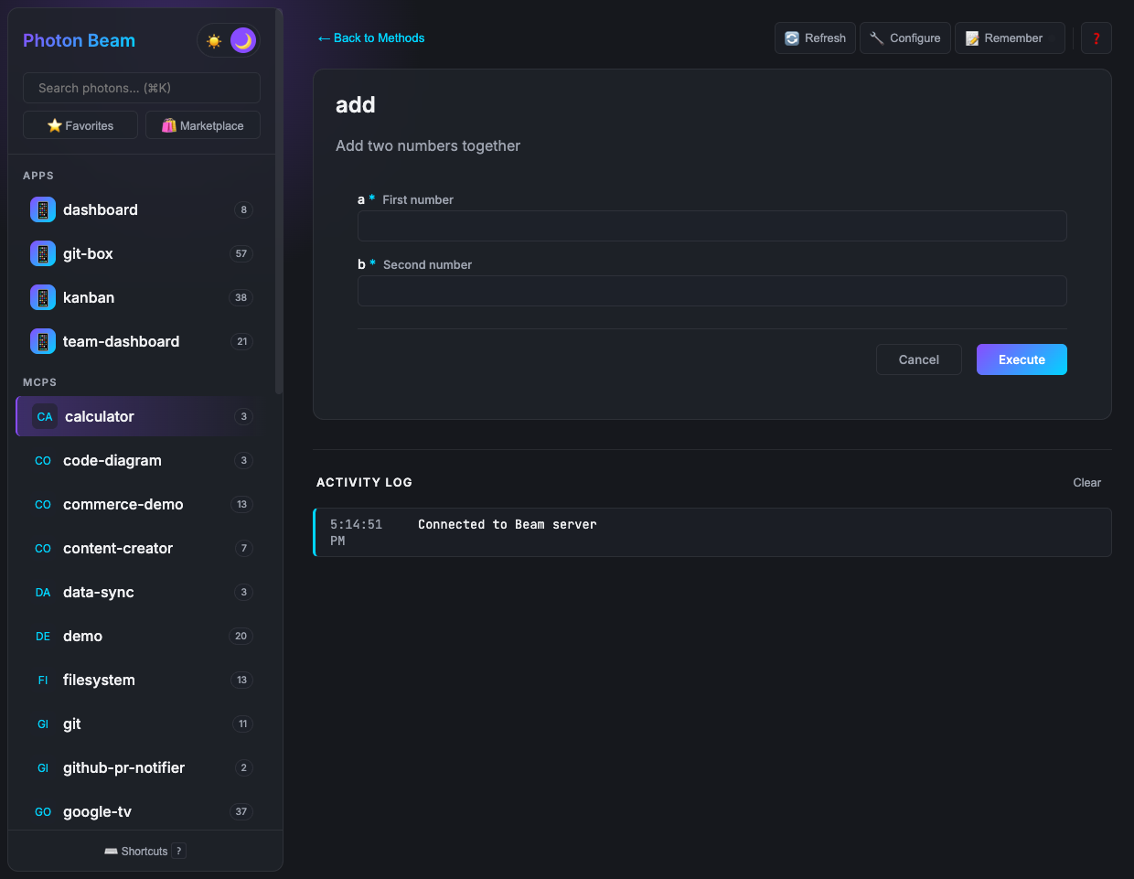 Auto-generated forms