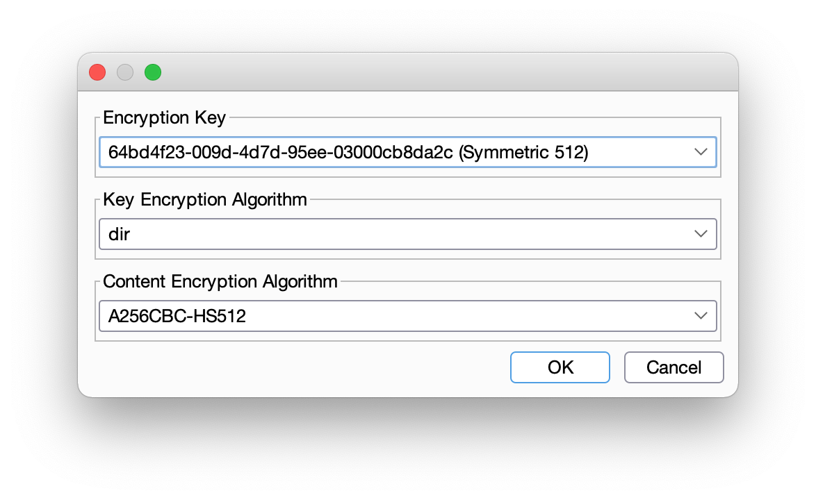 JWT-Editor - encrypt