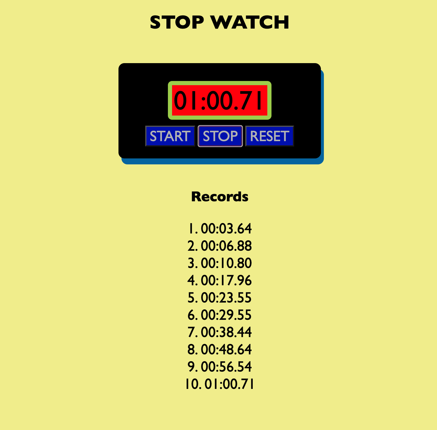 stopWatch