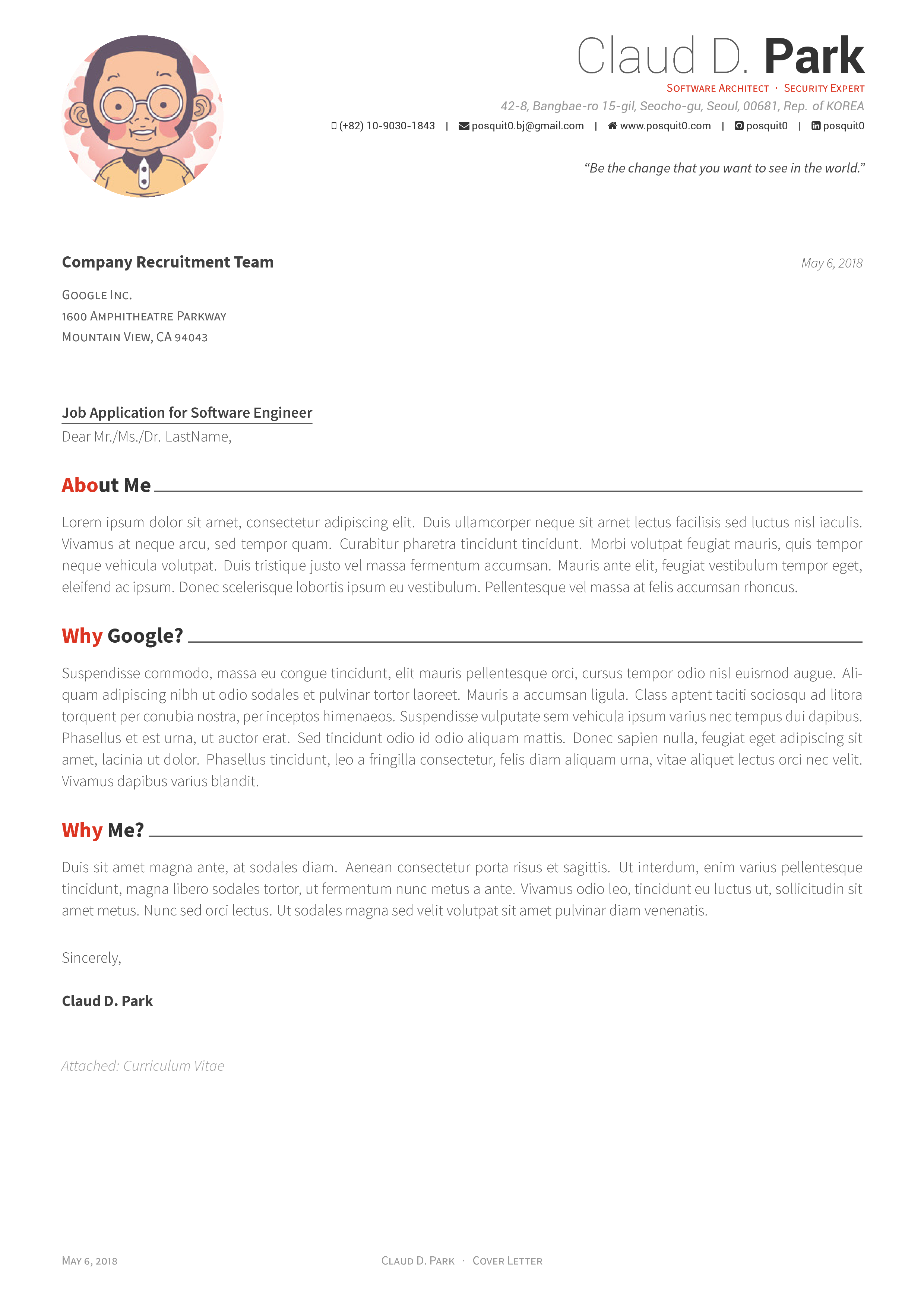 examples resume cover letter