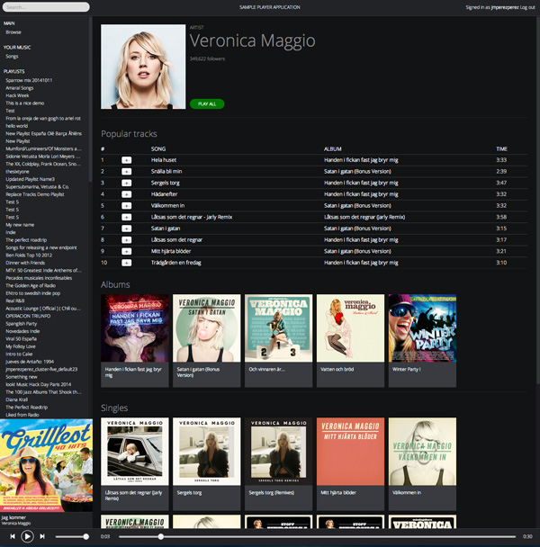 Spotify online best sale web player