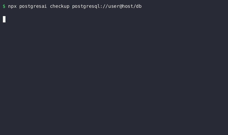 postgresai checkup demo