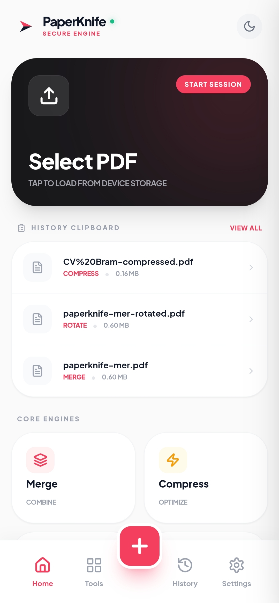 Screenshot 1 of PaperKnife — opens full size