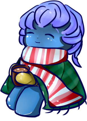 Eve the December Smiles mascot