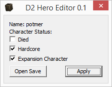 diablo 2 hero editor for version 1.13