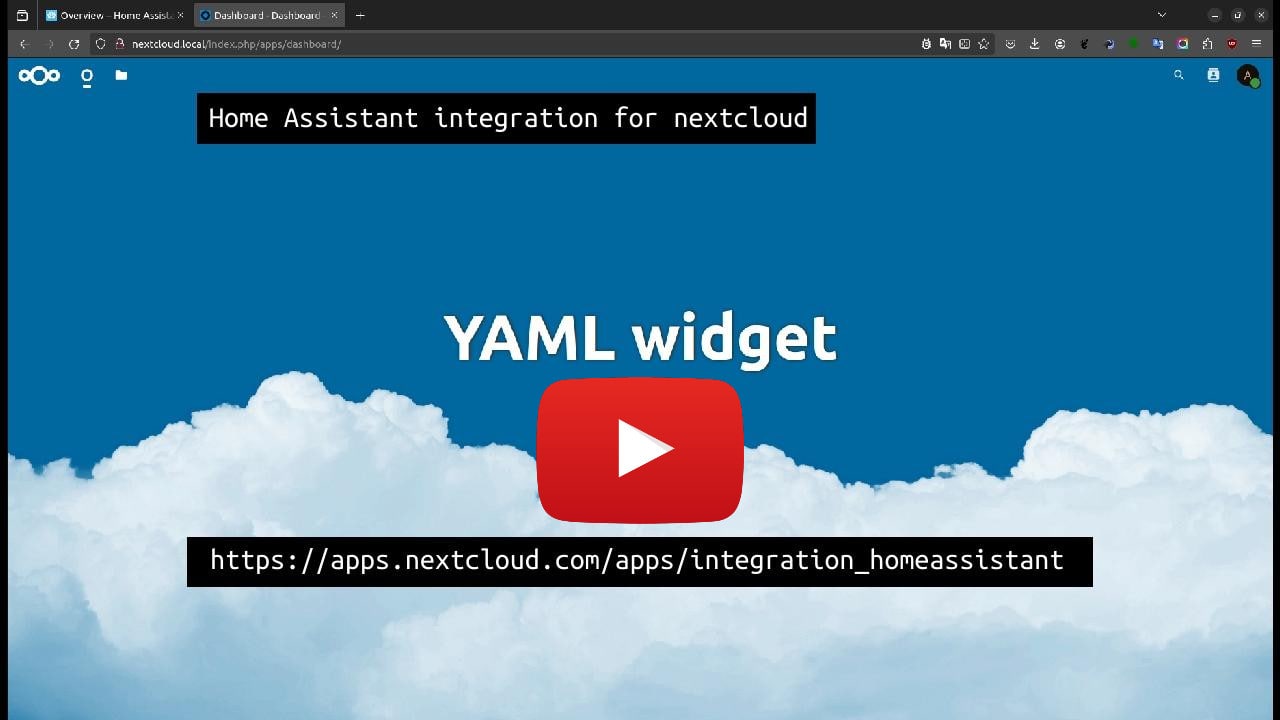 YAML widget