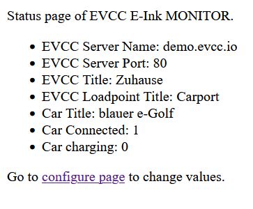 Webserver control page
