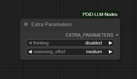 Extra Parameters Screenshot
