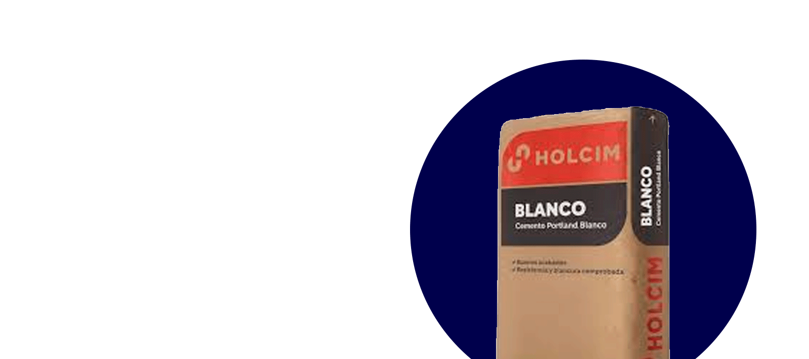 Cemento Blanco Holcim 25 Kg