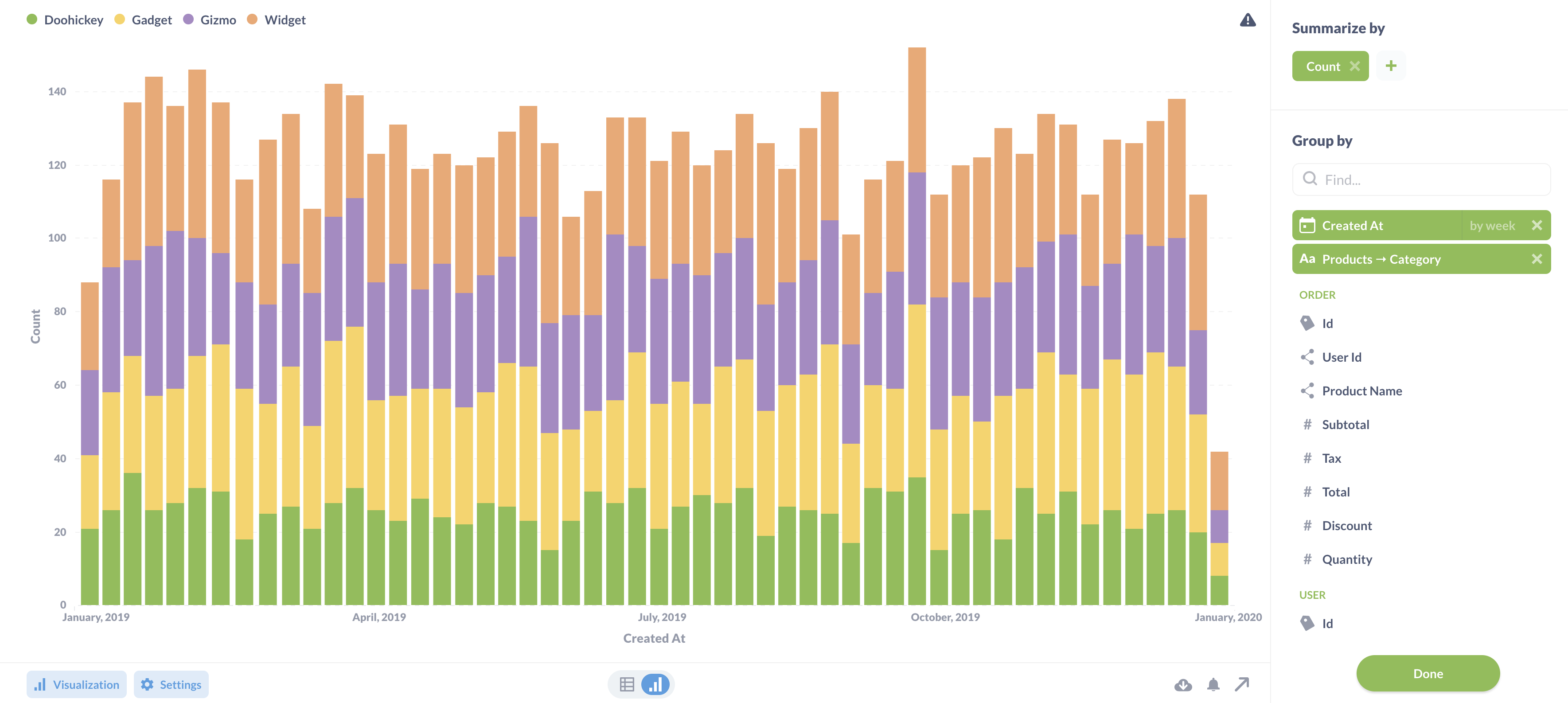 Metabase Product Screenshot