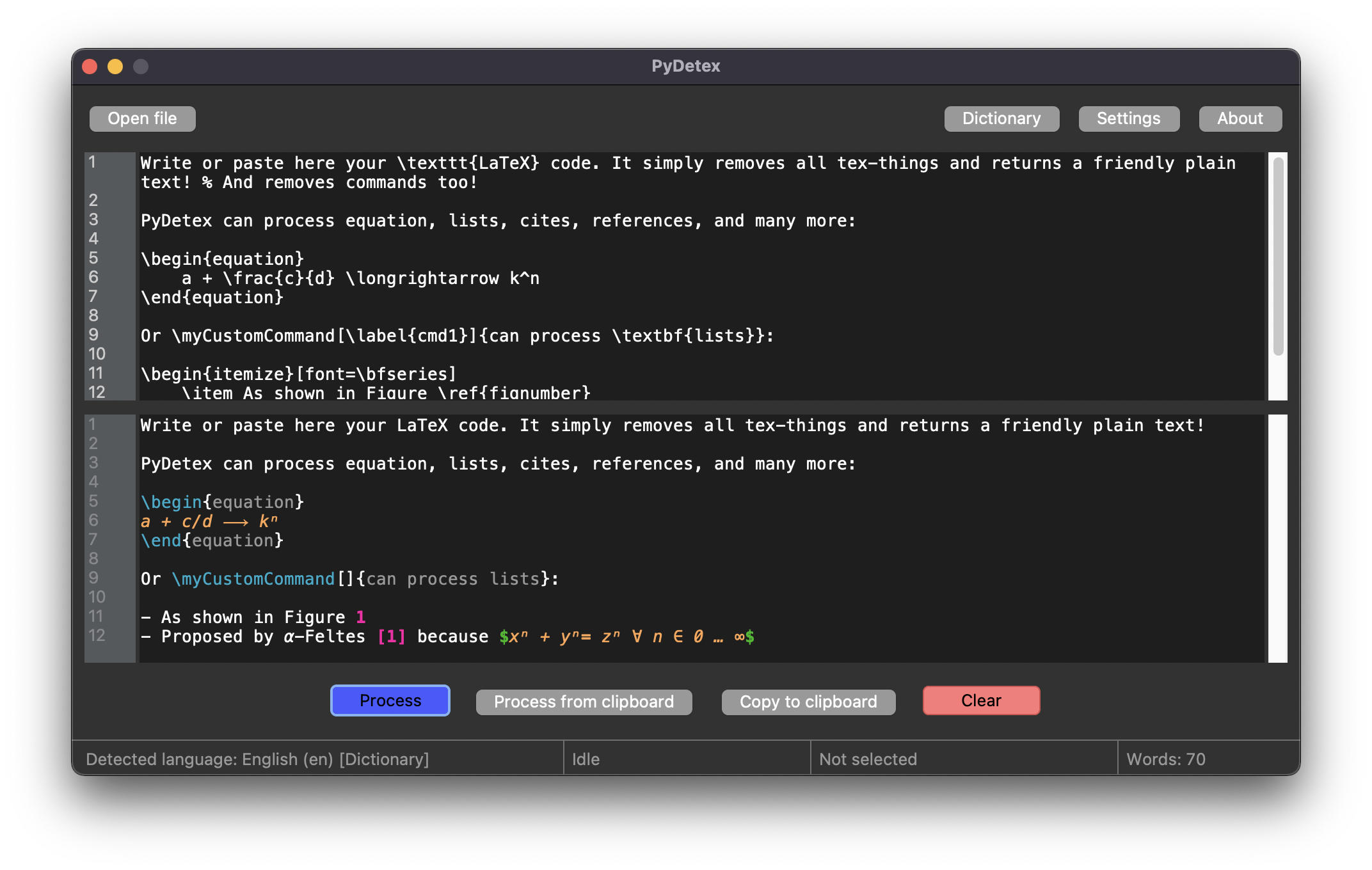 (Simple Pipeline) Tadada... !!! A simple GUI to process your LaTex, and paste into Google Docs, an email, or Grammarly ＼(^o^)／