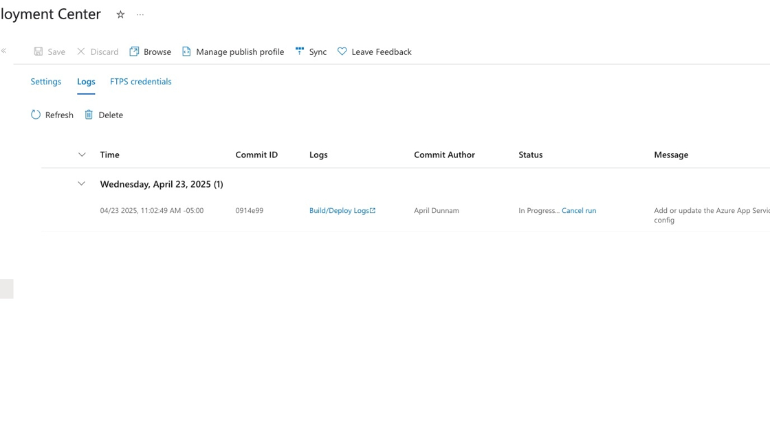 Deploy done