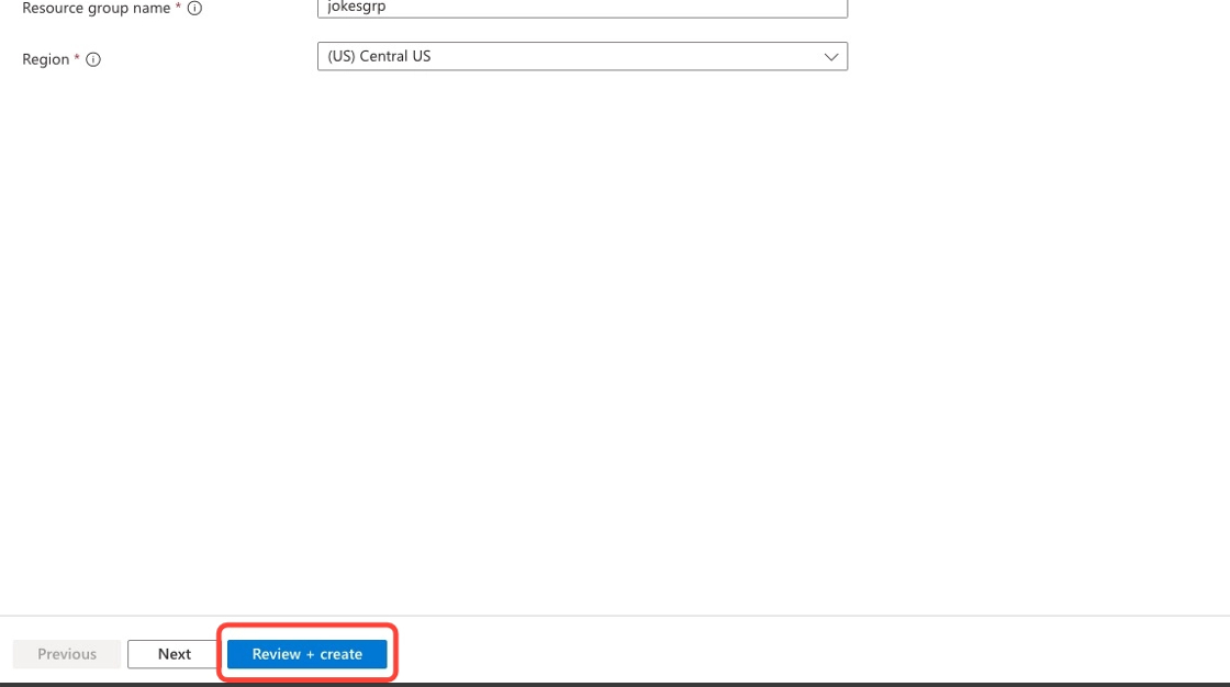 Review and create