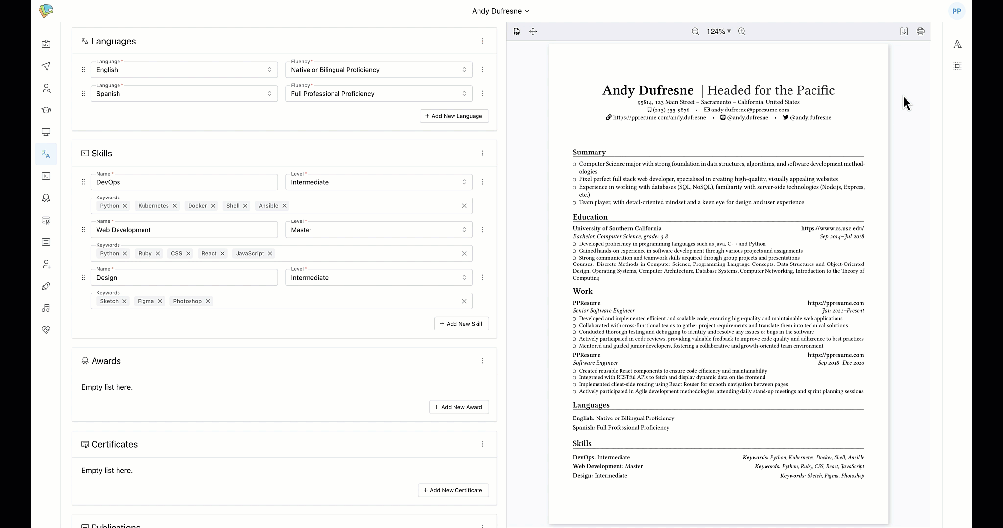 Customizable Layout