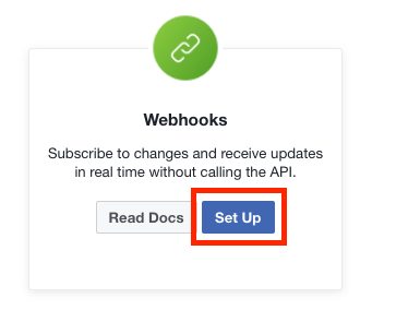 Facebook Add Webhook