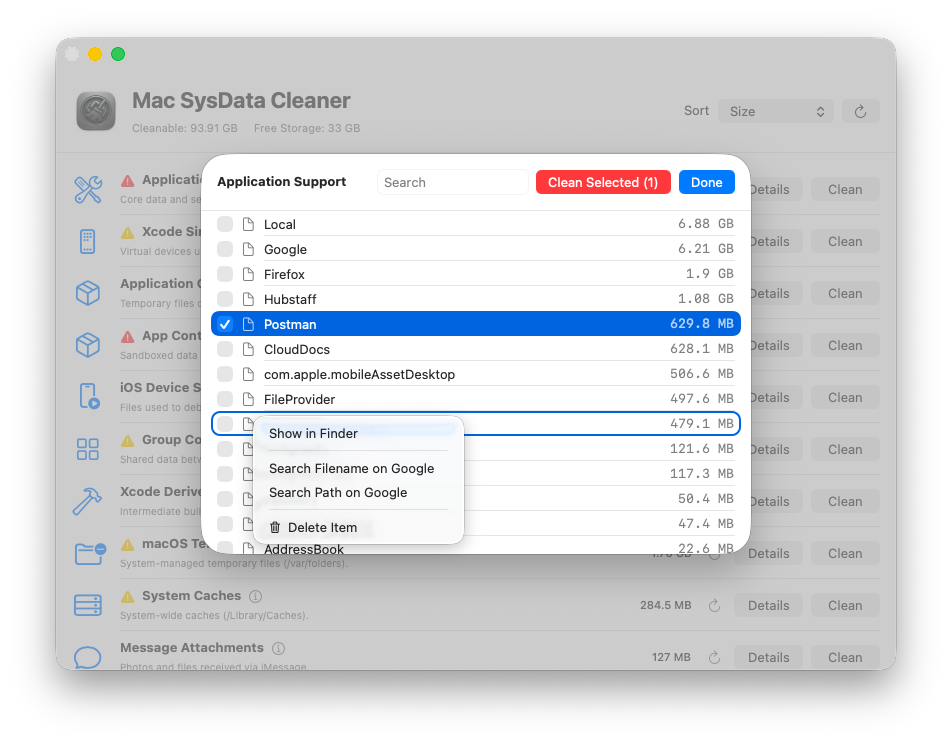 Mac System Data Cleaner screenshot 3