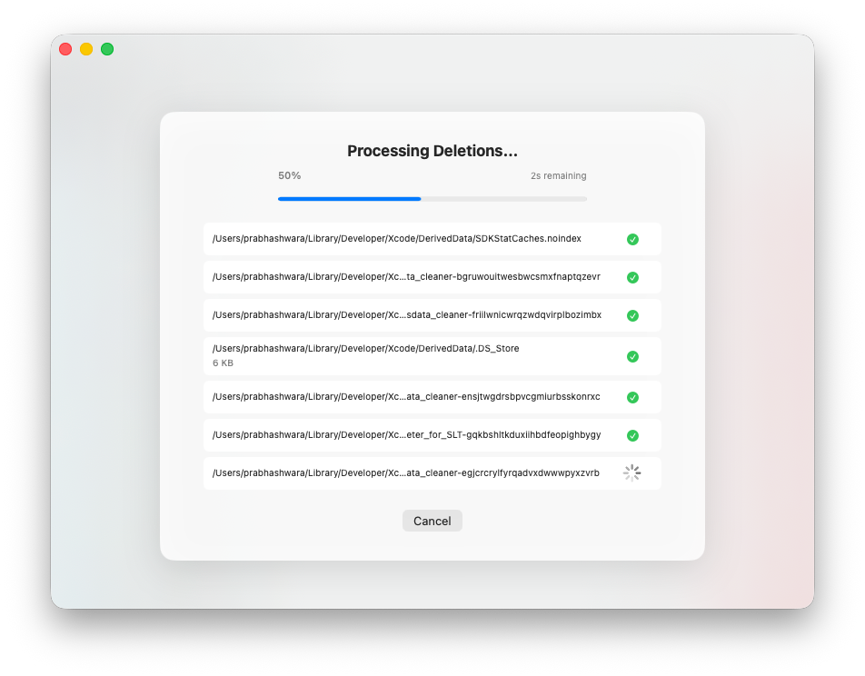 Mac System Data Cleaner screenshot 1