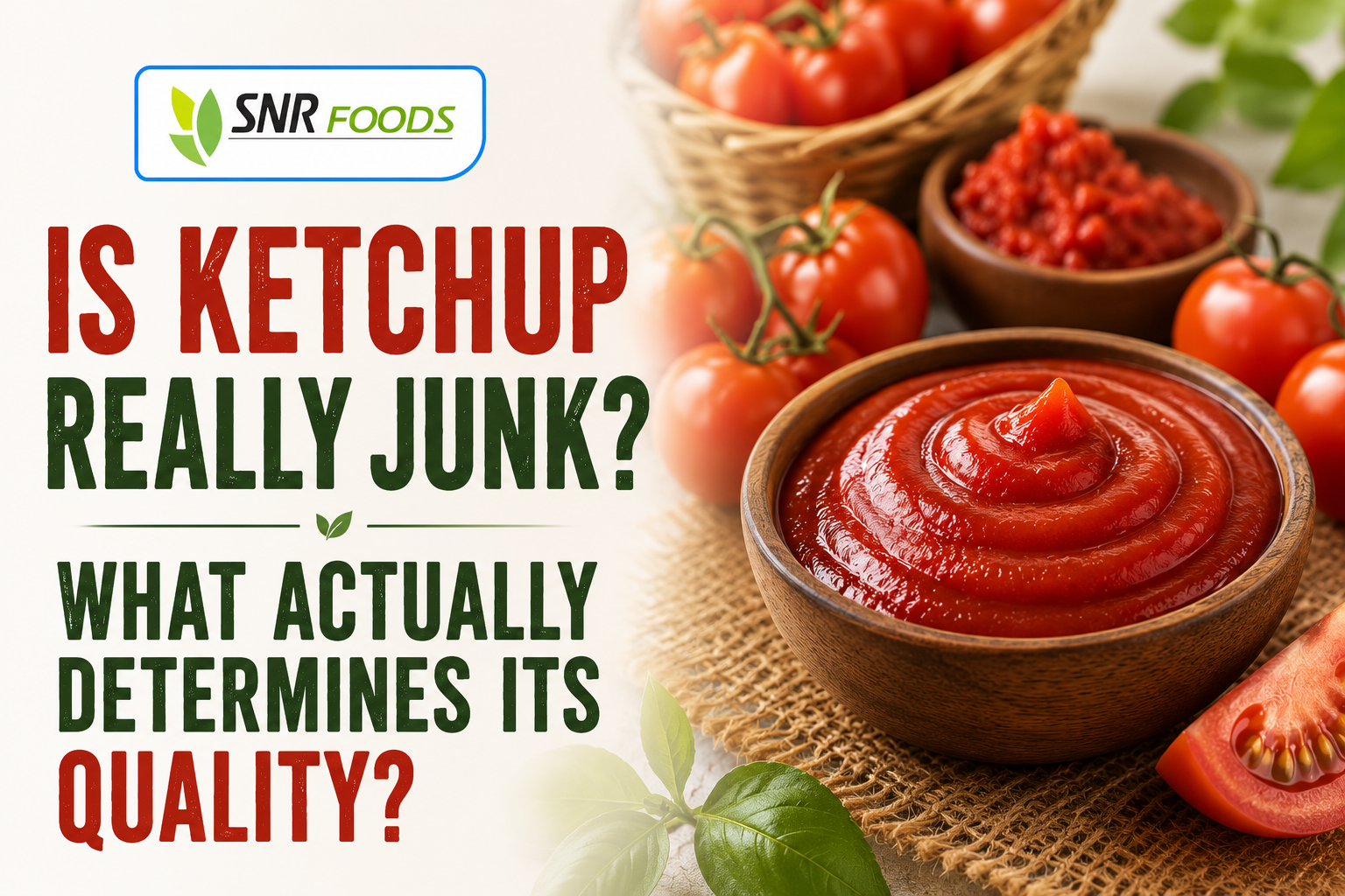 Is Ketchup Really Junk Food? What Actually Determines Its Quality?