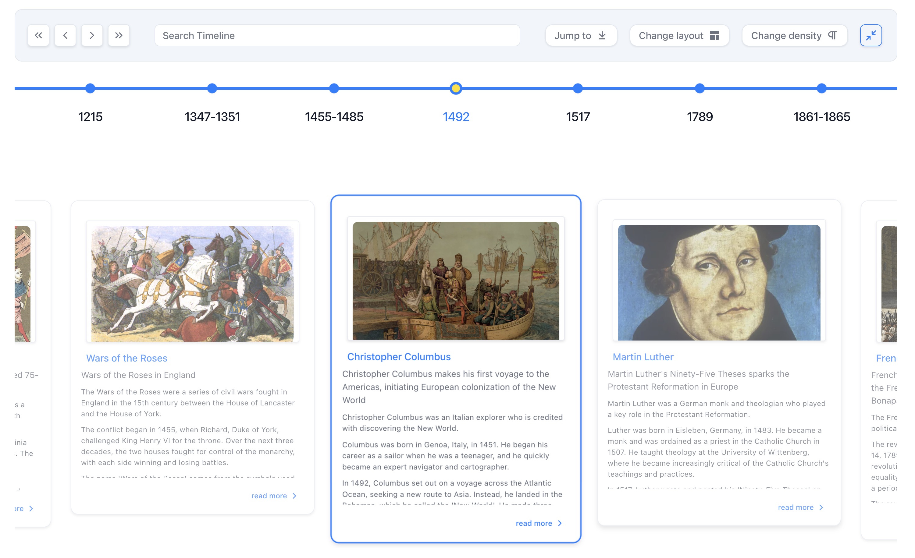 Timeline Modes