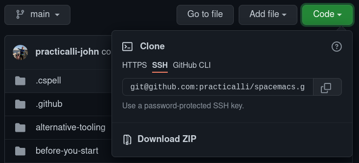 GitHub Clone using SSH URL