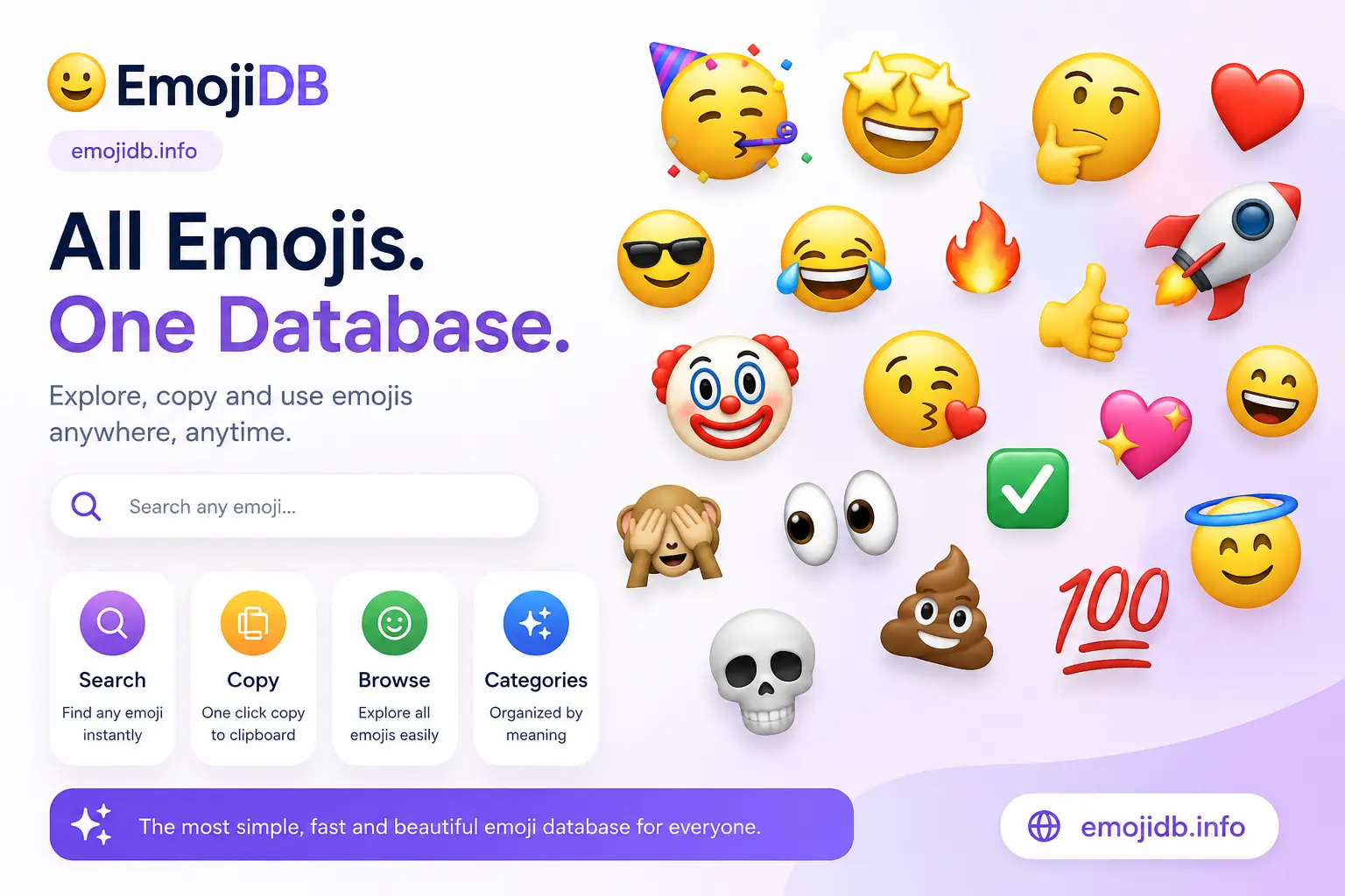 EmojiDB — explore, copy, and use emojis