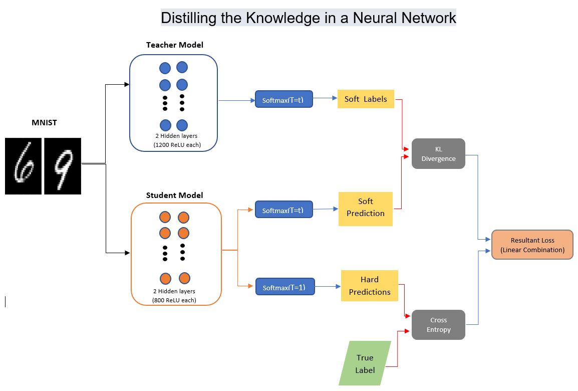 Teacher-student network setup