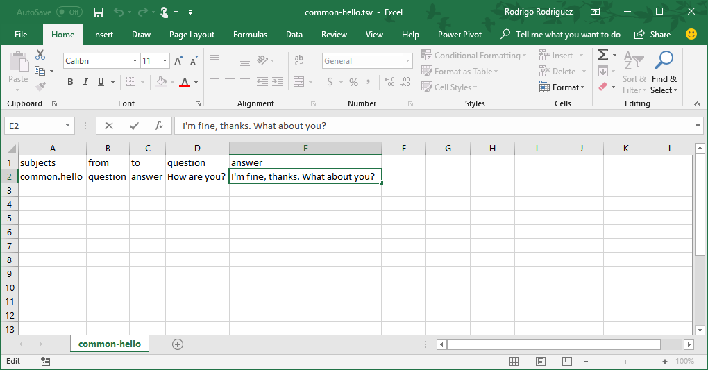 General Bots Inside Excel can enable bot production the masses