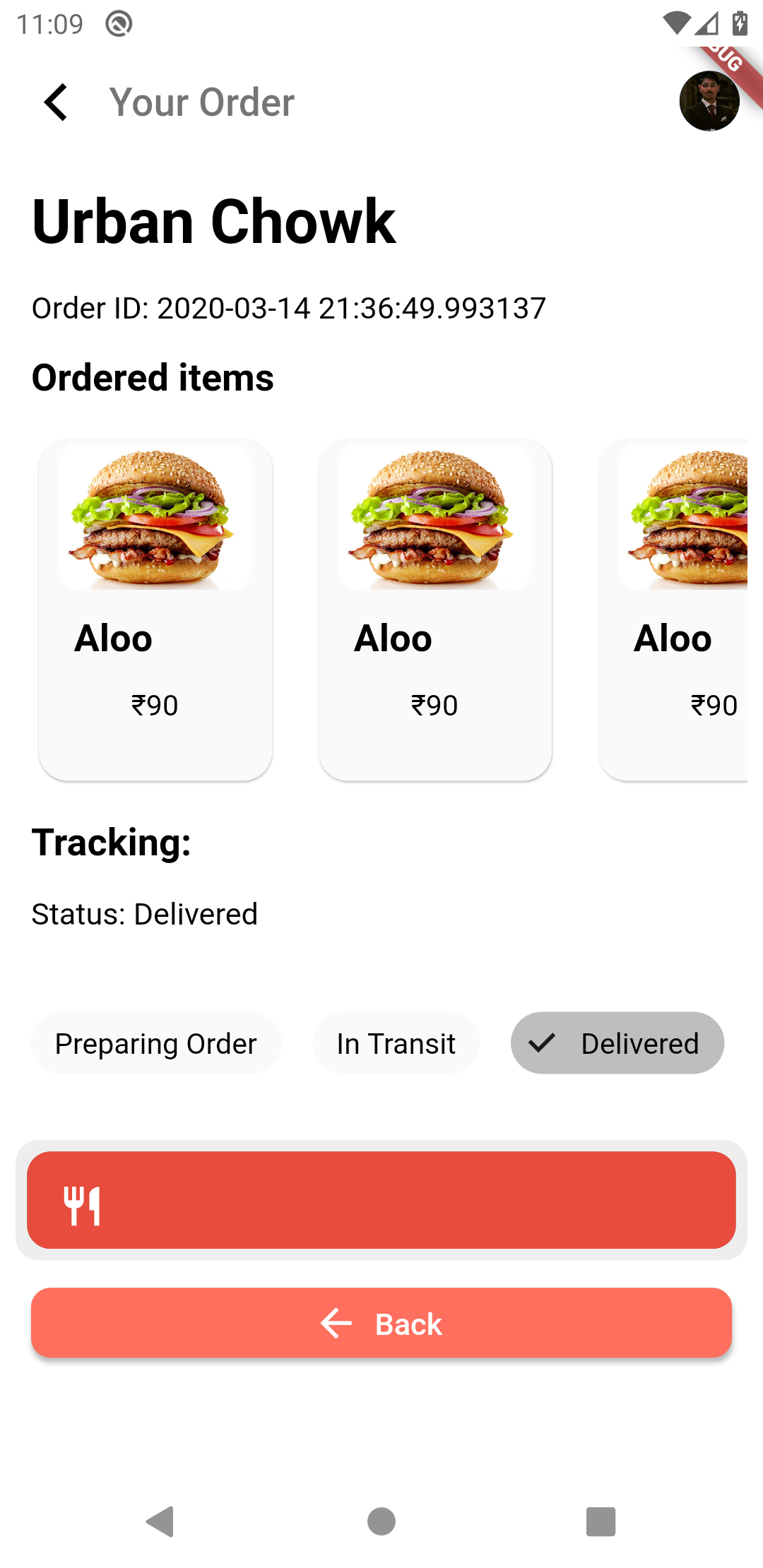 Application alimentaire : interface utilisateur de l'application Flutter Food + base de données - 10