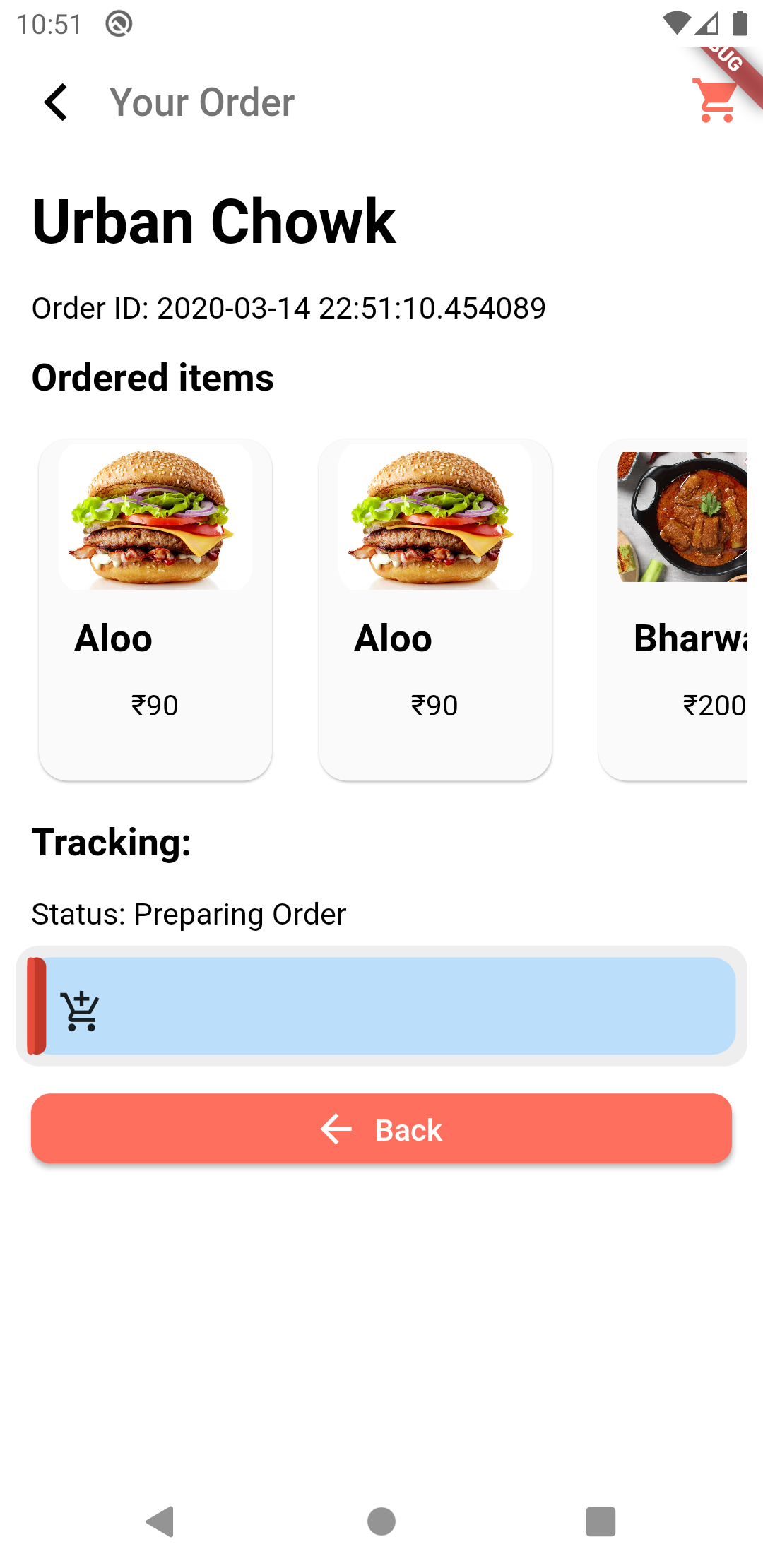 Application alimentaire : interface utilisateur de l'application Flutter Food + base de données - 5