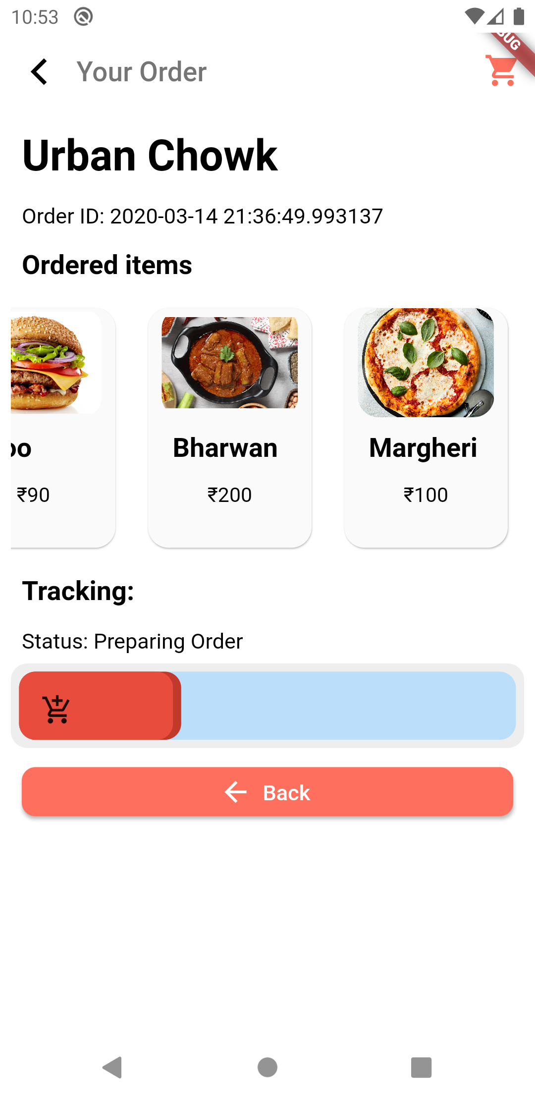 Application alimentaire : interface utilisateur de l'application Flutter Food + base de données - 6