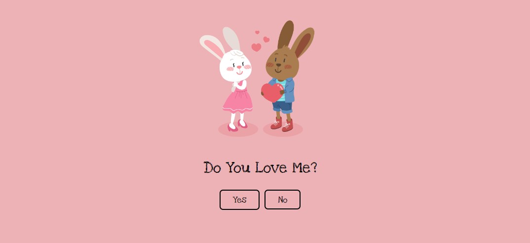 Do You Love Me interactive prank game web application