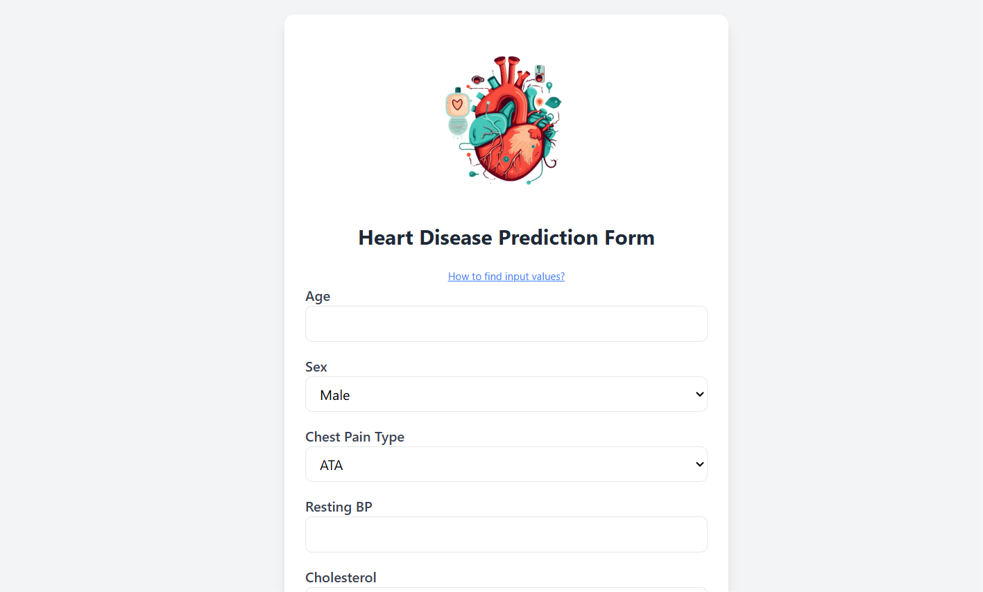 Heart Disease Prediction project screenshot